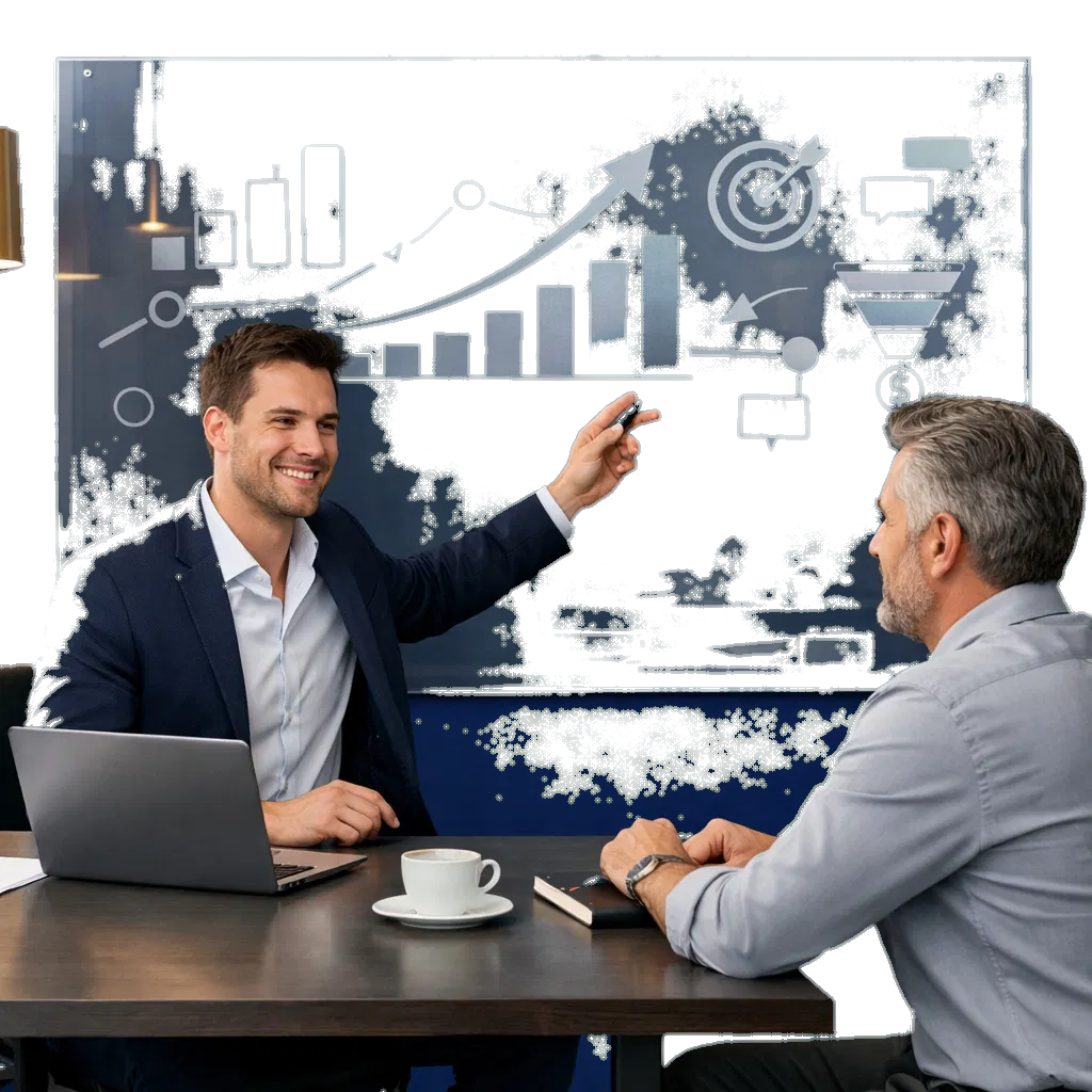 Kundengespräch Marketingberatung Düsseldorf